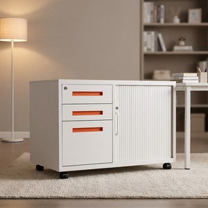 Mobile Pedestal 3-Drawer Filing <b>Cabinet</b> Under <b>Desk</b> Storage Office Mobile <b>Cabinet</b> Office Organization Structure File Steel - Product Image 2