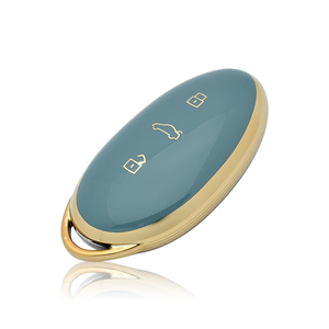 GZ domi ร้านค้าออนไลน์ TPU GOLD EDGE อุปกรณ์เสริมรถยนต์สมาร์ทเคสกุญแจปลอกหุ้มที่ใส่กุญแจป้องกันสำหรับ F7รถยนต์ที่เพิ่มขึ้น - Product Image 6