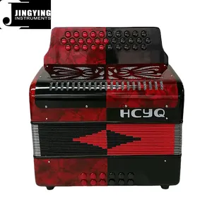 Jingying Nút Phong Cách Hàn Quốc Thông Chất Liệu 31key 12-Bass Thép Không Gỉ Lưới Tản Nhiệt Bìa Cao cấp Màu Sắc Phù Hợp Với Diatonic Accordion