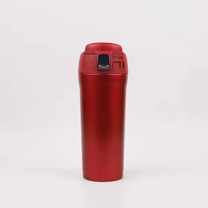 แก้วกาแฟสแตนเลสขนาด 480 มล. พร้อมฝาปิดแบบกดล็อค กระติกน้ำร้อนสุญญากาศ - Product Image 1