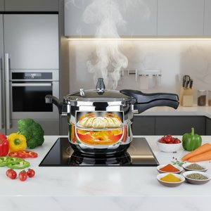 Juego de Ollas Futura Largest Infra Pressure de Acero Inoxidable, a Prueba de Explosiones, Compatible con Estufas de Inducción - Product Image 5