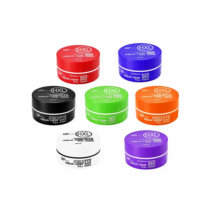 Hot Selling Red Strong Hold Pomade One Maximum Control Hair Gel Wax 7 Colors Optional Aqua Hair Wax For Men