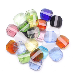 Pha Trộn Màu Sắc Đa Hình Dạng Hạt Thủy Tinh Vuông Drop Mận Hoa Helix Pha Lê Mặt Dây Chuyền Lỏng Hạt Cho DIY Handmade Làm Đồ Trang Sức - Product Image 4