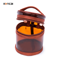 KONCAI Sac de voyage étanche pour rouge à lèvres avec pochette à fermeture éclair sur mesure en PVC exquise pour le stockage des cosmétiques
