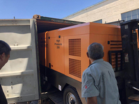 Compresseur d'air mobile à vis diesel KAISHAN série KSCY 9 bar 75kw 500 Cfm