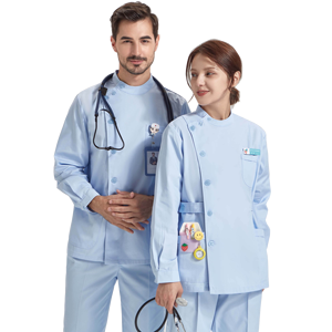 Conjuntos de uniformes médicos BESTIN para hombres y mujeres 35% algodón 65% poliéster uniforme de enfermería duradero mujeres hombres enfermera ropa de trabajo trajes - Product Image 4