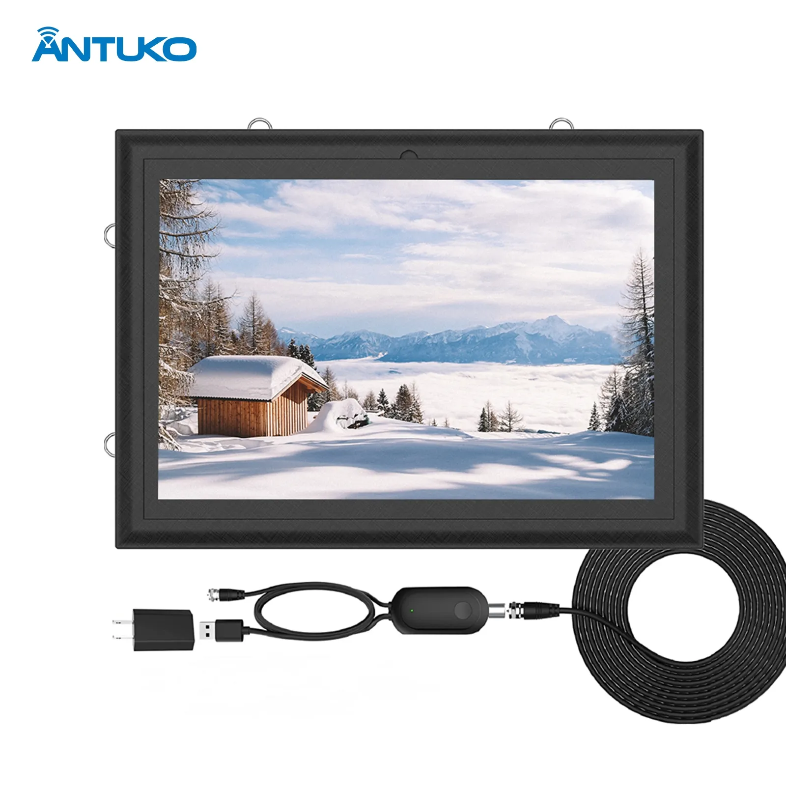 베스트 셀러 Antuko 4K 1080P 안테나 Dvb T2 디지털 안테나 앰프 지원 4K 1080P Vhf Uhf TV 무료 로컬 채널