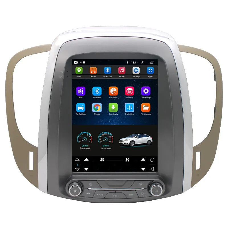 Tesla Gaya Layar Vertikal Octa Core Android Mobil Stereo GPS Navigasi DVD Player untuk Buick Lacrosse 2010-2013