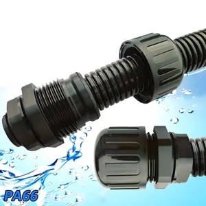 ข้อต่อกันน้ำ IP68 แบบพลาสติก รุ่น PG7 PG9 PG11 PG16 สีขาว สีดำ สำหรับสายไฟ ปิดผนึกสายเคเบิล หัวยึดแบบคงที่ - Product Image 2