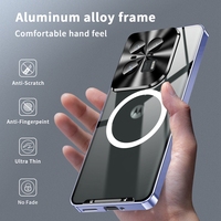 Étui pour téléphone portable magnétique transparent en métal pour Motorola Moto Edge 50 Ultra X50 Ultra Edge 50 Pro, nouveauté
