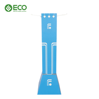 Présentoir de Magasin de Vêtements Écologique et Recyclable, Pliable sur 3 Côtés, en Métal, avec Éclairage LED Rotatif, Portable, Marque ECO