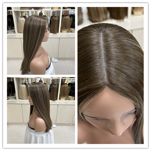 Parrucche Ebraiche in Capelli Umani Vergini Cinesi con Base in Seta, per Donne Bianche, Trasparenti, Lunghe, con Calotta Piccola/Grande, Vendita all'Ingrosso - Product Image 6