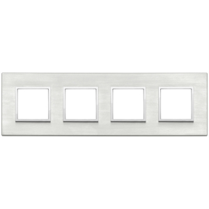 8M <b>Plate</b> 2+2+2+2 Int71 Grey Next Wall <b>Switches</b> 31mm Length 9.7mm Width 1.7mm Height - Product Image 1