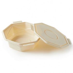 Tazones Desechables Biodegradables y Ecológicos de Almidón de Maíz Blanco de 9 Pulgadas para Llevar, Aptos para Microondas, para Sopa y Arroz - Product Image 1
