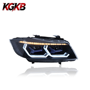 Conjunto de Faros LED KGKB para <span class=keywords><strong>BMW</strong></span> Serie 3 E90 E91 <span class=keywords><strong>316i</strong></span> 318i 320i <span class=keywords><strong>2005</strong></span>-2012, Estilo Láser, Lente de Proyector Mejorada, Conexión Plug and Play - Product Image 3
