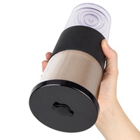 Gobelet en plastique à double paroi OEM de 700 ml (24 oz) réutilisable pour thé au lait Boba avec paille et couvercle