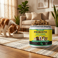Friandises à mâcher probiotiques pour chiens - Soutien immunitaire et santé digestive - Formule pour digestion sensible