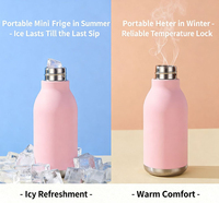 Bouteille isotherme réutilisable en acier inoxydable sans BPA pour enfants, 450 ml, avec couvercle personnalisé pour animaux de compagnie, ODM OEM