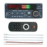 Modul Amplifier Audio TPA3116 2.1 Saluran 50W+50W+100W Subwoofer Treble Bass Speaker Mikrofon Karaoke