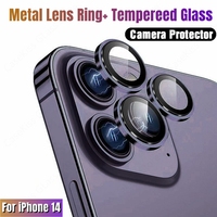 3 paquets de protecteur d'objectif de caméra en verre trempé pour iPhone 14 Pro max 9H dureté résistant aux rayures pour iPhone 14 Plus 13 12 11