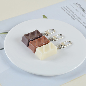 Nouveau produit : Porte-clés en forme de <span class=keywords><strong>chocolat</strong></span>, pendentif simple, décoration de sac à dos, modèle de <span class=keywords><strong>chocolat</strong></span> décoratif - Product Image 2