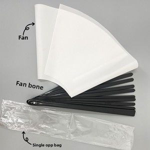 Ventaglio Pieghevole Grande Personalizzato con Logo, in Plastica e Bambù, per Feste, Festival e Uso Quotidiano - Product Image 3