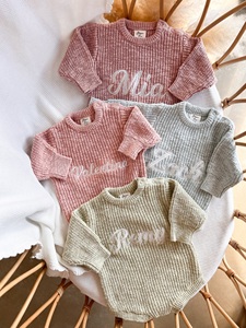 Maglione Unisex del bambino della neonata della ragazza del bambino maglione Kimono tute modello solido tessuto <span class=keywords><strong>a</strong></span> maglia bottone per <span class=keywords><strong>6</strong></span>-9 <span class=keywords><strong>mesi</strong></span> per l'autunno - Product Image 3