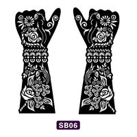 Autocollants en papier pour tatouages temporaires au henné, multi-styles, pour la main et le bras, pour mariages, festivals, fêtes, décoration corporelle DIY, vente en gros