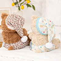 Boneka Beruang Teddy Super Lembut dengan Isian Kapas PP, Bantal Tidur Lucu untuk Anak Perempuan, Dekorasi Ruang Tamu