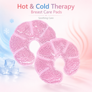 Almohadillas de Gel Reutilizables para Senos, Frías y Calientes, para Enfriamiento de Senos, Comodidad en la <span class=keywords><strong>Lactancia</strong></span>, Cuidado Posparto - Product Image 1
