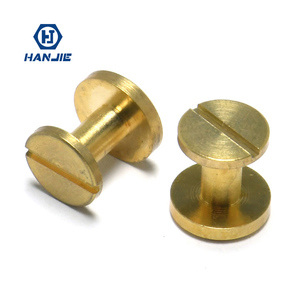 Độ chính xác cao đồng phẳng đầu nữ vít + rãnh phẳng đầu nam vít Chicago cuốn sách da vít - Product Image 1