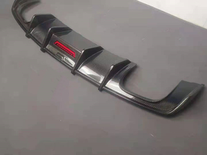 Sợi Carbon Phía Sau Bumper Lip Với LED Đối Với <span class=keywords><strong>Audi</strong></span> A3 S3 <span class=keywords><strong>8V</strong></span> Nâng Cấp KB Phong Cách Phía Sau Khuếch Tán 2014-2019 - Product Image 4
