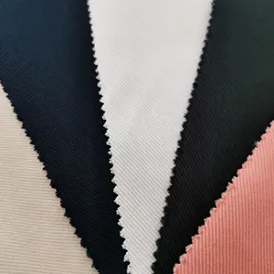 Toptan organik saf renk % 100% pamuk dimi katı boyalı tuval giysi kumaşı tekstil