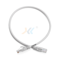 Kabel Patch bulat SFTP CAT 6 warna abu-abu 0.45mm harga terbaik kabel Lan Ethernet CAT6A CAT6 20M untuk Internet