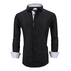 <span class=keywords><strong>2022</strong></span> nuovo abbigliamento da uomo <span class=keywords><strong>primavera</strong></span> e autunno nuovo Business camicia a maniche lunghe moda camicie Casual con stampa incrociata taglie forti - Product Image 1