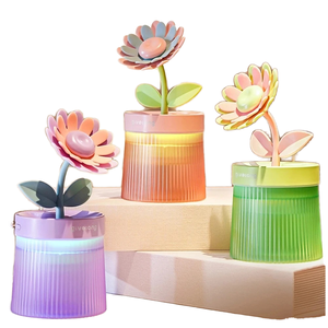 Humidificateur ultrasonique portable <span class=keywords><strong>mini</strong></span> USB YINHI, diffuseur d'arômes, lumière <span class=keywords><strong>LED</strong></span> nocturne - Capacité de 260 ml, utilisation hôtel/voiture/maison - Product Image 2