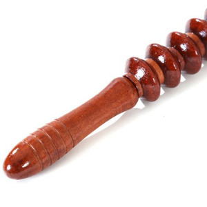 Rouleau de massage en bois pour méridiens, masseur manuel pour le cou, la taille, les jambes, la colonne cervicale, outil de soulagement complet du corps, des épaules et du cou - Product Image 4