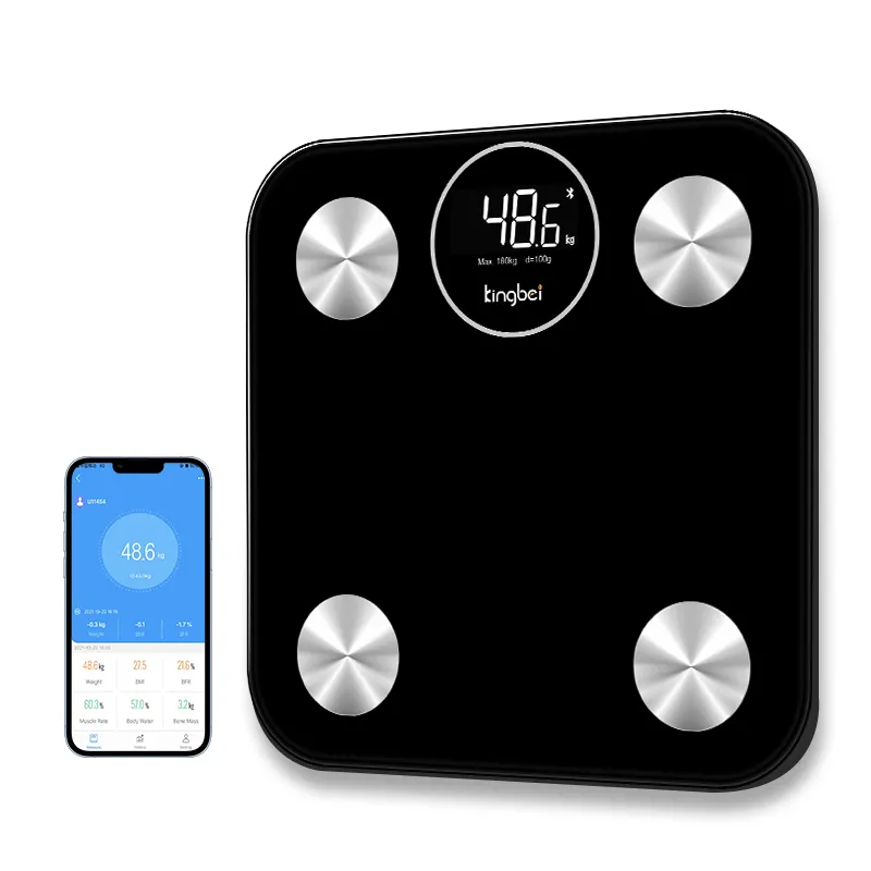 Wholesale Human Composition Scientific Smart Scale Electronic BMI Accuracy Body Components Small Square 180kg Weighing Scale