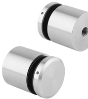 Boulons de fixation modernes en acier inoxydable pour balustrades en verre d'extérieur de villa, escalier et balcon