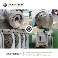 Mesin Penghancur Plastik Limbah Tugas Berat 500kg/jam Single-Shaft dengan Gearbox Pompa Kontrol PLC Produktivitas Tinggi Aceretech