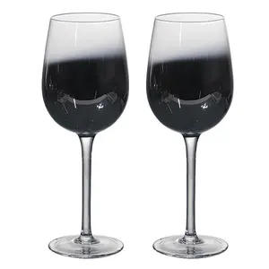 Grosir Gelas Anggur Bening Piala Kreatif Unik Batang Emas Gelas Anggur Merah dan Gelas Anggur Tanpa Tangkai Emas Gelas Minum
