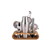 Kit d'outils de barman directement de l'usine, ensemble de shakers à cocktails multi-pièces, certifié LFGB FDA, logo personnalisé pour la vente en gros
