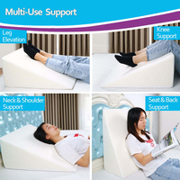 Coussin ergonomique en mousse haute densité sur mesure pour le soutien du dos, idéal pour la lecture au lit, la vision de la télévision, et comme coussin de repos surélevé