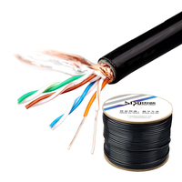 Câble réseau extérieur SIPU étanche Cat5e SFTP câble LAN gainé en PVC bon prix Cat5 cat6 UTP pour une utilisation en intérieur longueur 305m