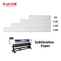 Papier de transfert thermique par sublimation GWIN blanc 100 g/m² 1,62 x 200 m (66,92 pouces) en rouleau pour impression numérique - Vente en gros
