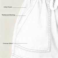 Shorts en jean taille haute à franges pour femme, avec cordon de serrage et taille élastique, en denim léger, vente en gros