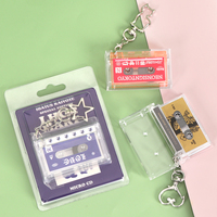 WEISHENG Charms Mini Album Cassette Vintage en Plastique Personnalisé avec Puce NFC, Boîte Cadeau pour Concerts