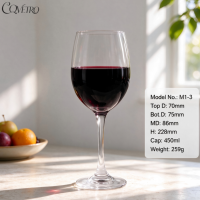 Verre à vin en cristal à longue tige, design moderne et créatif, avec logo personnalisé, souvenir, cadeau amusant, gobelet à vin rouge