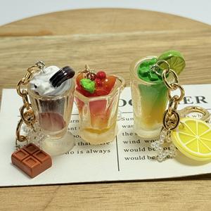 Llavero Decorativo para Bolsa con Diseño de Limón y Bebida de Jugo, Flexible, de Plástico, Original CHENXI, Verano 2025, Kawaii - Product Image 4