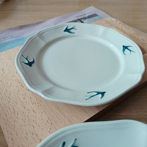 Marca JFY, logotipo pintado a mano ecológico, <span class=keywords><strong>vajilla</strong></span> <span class=keywords><strong>de</strong></span> <span class=keywords><strong>porcelana</strong></span> japonesa moderna, 6 pulgadas, 7 pulgadas, 9 pulgadas, hoteles antiguos para hogares - Product Image 5